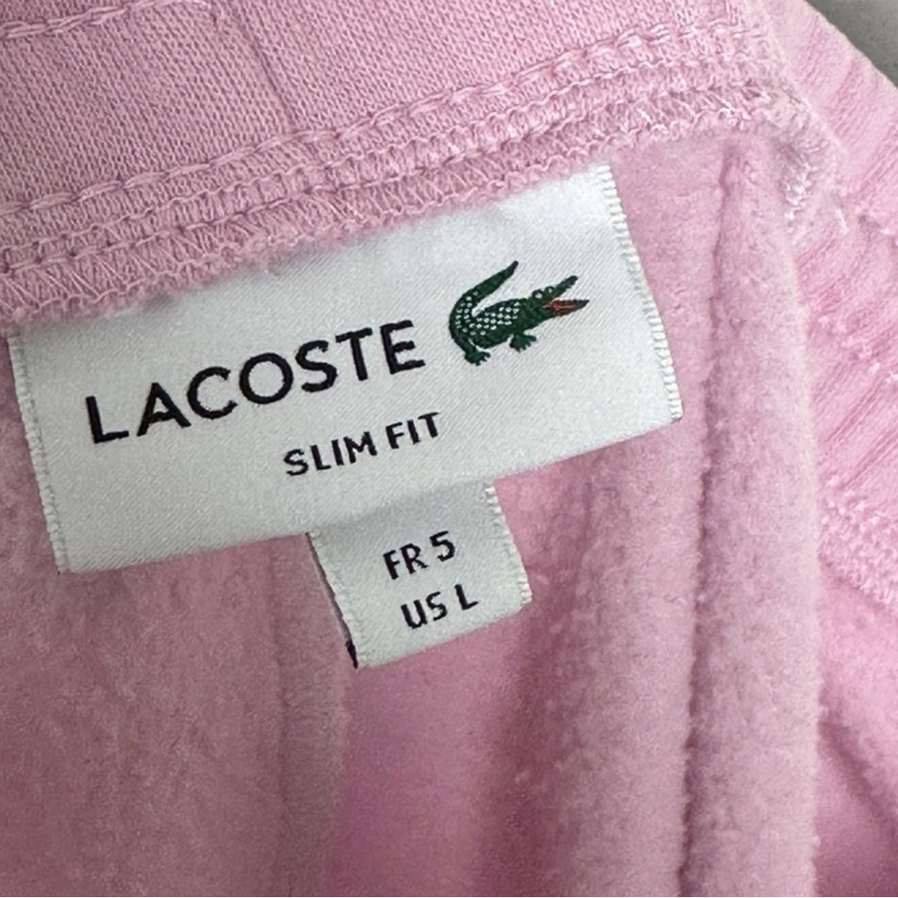 Lacoste Slim Fit Organice Cotton Fleece Joggers Sweatpants Mens Size Large Pants - Picture 5 of 5